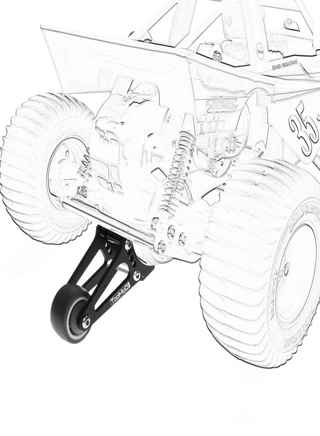 TOOMOD CW-01 Adjustable Aluminim Head Up Wheelie Bar Kit for Tamiya Lunch Box Midnight Pumpkin Grasshopper Hornet RC Off-Road Car Upgrade Parts - Image 4